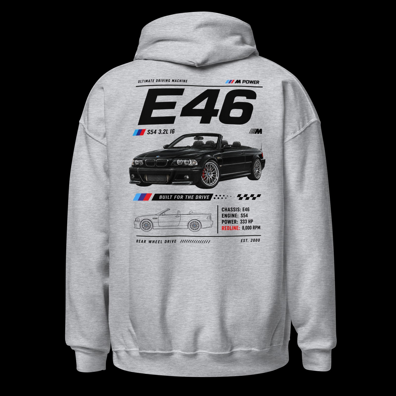 BMW M3 Hoodie Back